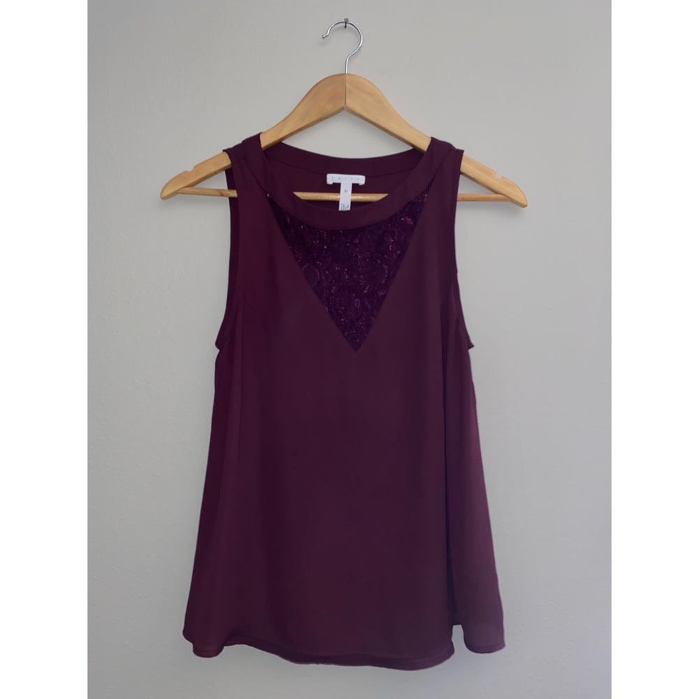 Leith Maroon Tank Top